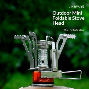 Outdoor picknick kamperen Eendelige geïntegreerde mini-butaan elektronische ontsteking Opvouwbare draagbare brander Kookgerei Windafwijker - Product Image 3