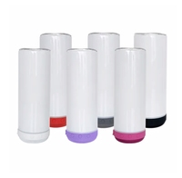 Gobelet intelligent sans fil en acier inoxydable de 20 oz avec haut-parleur musical, modèle mince et droit, vierge pour sublimation, vente en gros