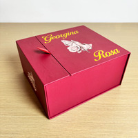 Boîte cadeau en carton double ouverture de luxe, logo personnalisé, finition mate, fermeture magnétique, matériaux recyclés, emballage de conception nouvelle