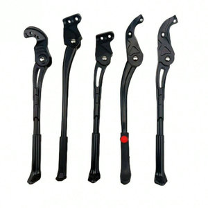 Adjustable Aluminum Alloy <b>Bicycle</b> Kickstand 32-40cm Side <b>Frame</b> Mount Mountain Bike Stand Support Accessory - Product Image 1