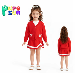 Bán buôn thêu trẻ em mùa xuân Áo len Toddler 32S Hàng dệt kim màu rắn dễ thương bé Áo Thun - Product Image 4