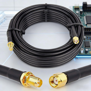 Cable Coaxial RF RG58 RP SMA Macho a RP SMA Hembra, Cable de Extensión de Antena Wifi para Sistema de Red de Enrutador <span class=keywords><strong>Tp</strong></span> <span class=keywords><strong>Link</strong></span> - Product Image 1