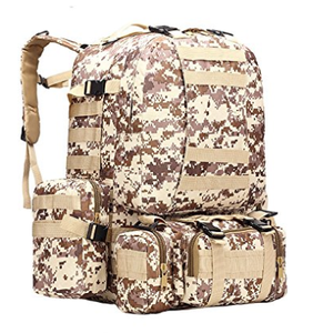 B08 56L 55L Hunting Tactical Backpack with <b>Molle</b> System Detachable <b>Bags</b> Assault 3 D <b>Bags</b> with Side Pockets - Product Image 2