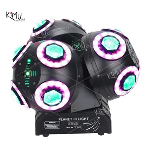 Bunte LED Rgbw Party Disco Dj Drei-Arme-Strahl laser mit Ring Led Stage Moving Head Light