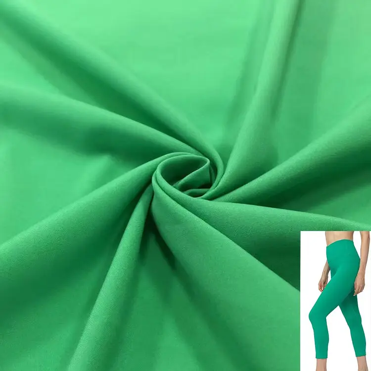 Multi colore 75D 4 vie elasticizzato spandex tessuto tinta tinta per abbigliamento yoga sport