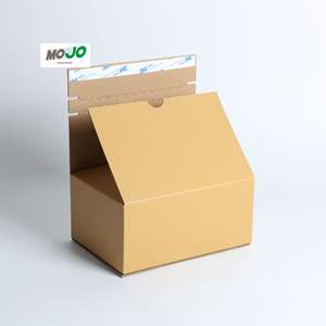 नीले नालीदार कार्डबोर्ड शिपिंग बॉक्स जिपर स्पंज लाइनर प्रकार के साथ भ्रूण कागज उपहार पैकेजिंग नालीदार मेलर बॉक्स - Product Image 1