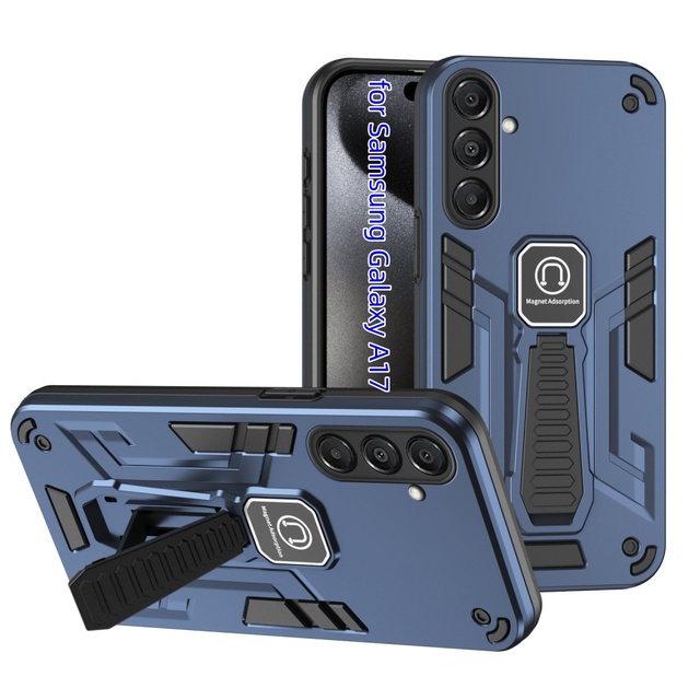 Wholesale Anti Fall Phone Case for Samsung Galaxy A07 A17 A27 A37 A57 5G Kickstand Shockproof Back Cover
