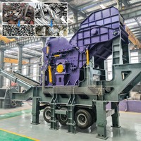 Broyeur mobile à marteaux pour ferraille, acier, tôles et blocs moteur