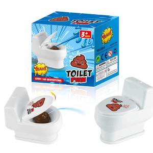 Mini jouet créatif à presser en plastique, farce amusante, pistolet à eau, <span class=keywords><strong>blague</strong></span> de toilette, jeu de tir de caca, poisson d'avril - Product Image 2