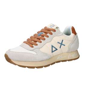 Sun68 Men's <b>Sneakers</b> Z36104 Cream 3 Cm Heel <b>Canvas</b> Trendy Shoes - Product Image 4