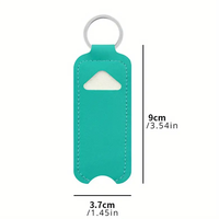 Étui à rouge à lèvres en cuir PU souple, porte-baume à lèvres, porte-clés, pochette pour gloss, accessoires de voyage
