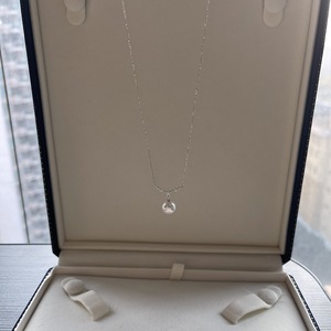 Collar de Plata de Ley S925 con un Solo Diamante, Cadena para Clavícula sin Costuras, Collar Invisible con Hilo de Pescar, Encanto Femenino, Súper Inmortal, Dorado - Product Image 5