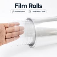 Film souple en PVC flexible, super transparent, anti-UV, ignifuge, feuille de plastique pour emballages industriels sur mesure