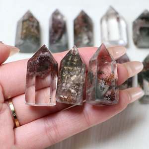 Vente en gros de cristaux naturels polis CrystalHola, quartz fantôme, pointe de 3-4 cm, tendance de la mode, cristal apaisant, décoration pour la maison, le bureau et la chambre - Product Image 4
