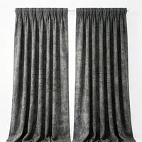 Rideaux occultants jacquard à motif floral style américain pour salon, avec cantonnière prête à poser, vente en gros