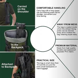 Feistel tongkat Trekking dapat dilipat, untuk mendaki ringan lipat tongkat berjalan dengan pegangan busa kunci Flip logam - Product Image 5