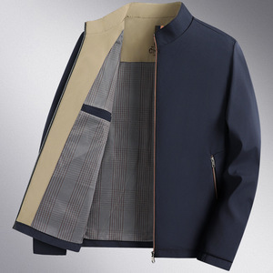 Giacca Bomber Streetwear per Uomini di Mezza Età, Capo Superiore Leggero per Autunno e Primavera, per Papà e <span class=keywords><strong>Nonno</strong></span> Anziani - Product Image 6