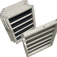 Volets en verre horizontaux automatiques en alliage d'aluminium, style moderne, étanches, pour bâtiments extérieurs