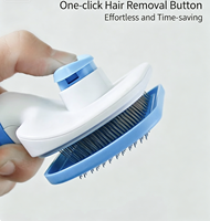 Brosse démêlante pour chiens et chats, peigne de toilettage pour éliminer les poils lâches et démêler les poils emmêlés