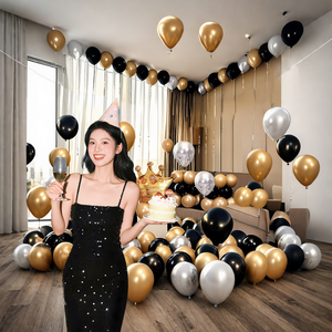 Décorations de fête d'anniversaire et ensembles de ballons en gros, décorations pour petit ami et petite amie, accessoires de toile de fond pour ballons, ambiance festive - Product Image 3