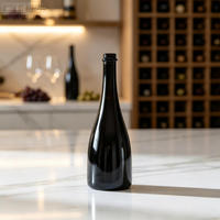 Botol Anggur Kaca Putih Tinggi LANDY Commercial Winery, Segel Gabus, Tahan Oksidasi, 750ml, Hijau Antik, Dapat Dikustomisasi
