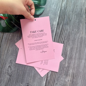 Chất Lượng Cao Sang Trọng Matte Màu Hồng Scratch Off Giảm Giá Lớn Hangtag Kinh Doanh Thẻ Cảm Ơn Bạn Thẻ Với Rose Gold Kim Loại Lá Logo - Product Image 1