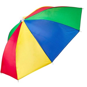 Factory Wholesale Modern 12-inch Mini Folding Straight <b>Umbrella</b> Hat Business Gift <b>Windproof</b> Customized Color Manual Control - Product Image 3