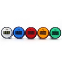 Mini AC Digital Frequency Ammeter Indikator Panel LED Fase Tunggal Meter Tegangan Arus Kompak untuk Kontrol Industri