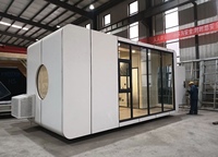 Unité de vie modulaire entièrement meublée Apple Cabin pour les séjours de loisirs de vacances d'Halloween