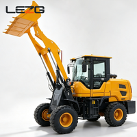 Mini-chargeuse compacte 4x4 diesel, petite machine de chargement avec godet de 1 m³ pour exploitation agricole