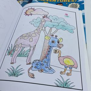 Ensemble de livres d'activités de <span class=keywords><strong>coloriage</strong></span> pour adultes avec impression de dessins animés, couverture souple, format A4, grand format, livre de dessin et de peinture pour enfants - Product Image 4