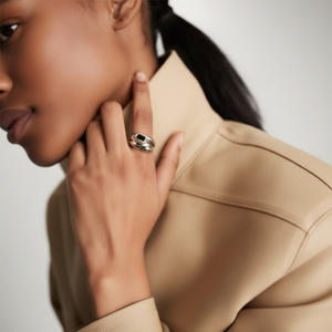 Dme Figure <b>Ring</b> Sterling Silver & 18k Gold Vermeil Fine Jewelry Set Signature Bundle - Product Image 1