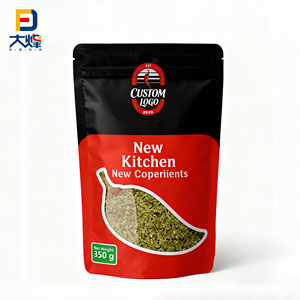 ซองบรรจุภัณฑ์อาหารแบบตั้งได้พร้อมหน้าต่างใสสำหรับบรรจุผงเครื่องเทศรสเผ็ด 350 กรัม สำหรับครัว พร้อมบริการพิมพ์ลายตามสั่ง - Product Image 1