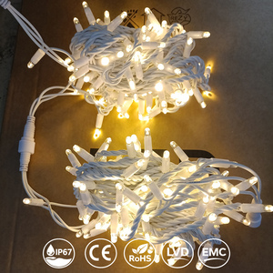 Warm White LED <b>String</b> <b>Lights</b> PVC IP68 Waterproof Twist Lock Connector 100M 1000 LED Christmas <b>Outdoor</b> Commercial Decor - Product Image 1