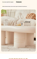 Table basse de luxe blanche de petite taille pour salon