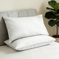 Taie d'oreiller de mise à la terre Queen en coton biologique, conductrice argentée, protection ESD, antibactérienne, pour un meilleur sommeil et soulagement de la douleur