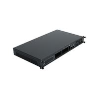 Boîtier de serveur réseau industriel OEM personnalisé 1U 19'' pour montage en rack, panneau frontal en acier et aluminium, fabrication de tôlerie