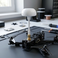 Antenne VTX champignon 3dBi RHCP 5.8GHz SMA Mâle pour communication FPV OEM ODM