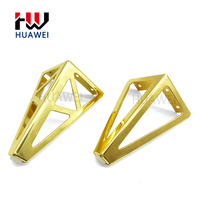 HUAWEI Pieds de table creux Accessoires de quincaillerie de canapé 150mm Métal Chrome V Forme Triangle Pieds de meubles