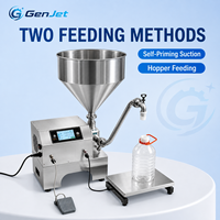Machine de remplissage automatique de pâtes avec pesage 50g-30kg, remplisseuse de sauces à pompe à vis avec trémie pour produits à base de pâtes de piment, d'ail et de viande