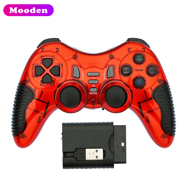 6 in 1 USB OTG Type-C Converter Joystick Gamepad 2.4G Wireless Controller for PS2/PS3/Android/TV Box