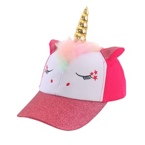 Casquette de camionneur à visière à paillettes arc-en-ciel licorne pour filles enfants 3-10 ans impression bouffée de <span class=keywords><strong>Festival</strong></span> de Style de rue sportif - Product Image 2