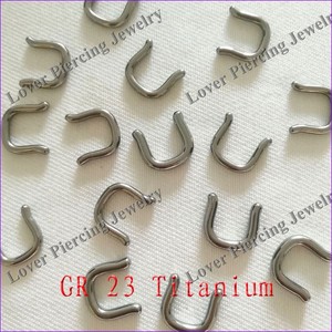 [SJ-003A nuevo diseño alta polaco de GR 23 <span class=keywords><strong>Titanum</strong></span> tabique único anticipo cuerpo nariz Piercing Anillos de joyería - Product Image 1