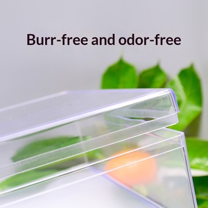 Contenedor cuadrado grande de plástico transparente de 5200 ml, caja de calidad alimentaria con tapa, impresión personalizada para alimentos, regalos, almacenamiento doméstico - Product Image 2