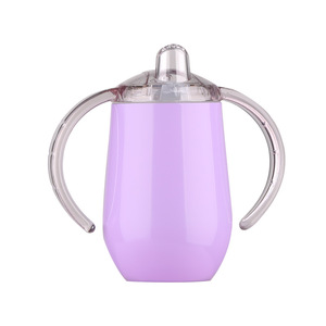 Tazza Termica Ecologica a Forma di Uovo in Acciaio Inox con Impugnatura, 10oz, Rivestimento in Polvere, per Bebè, per Bevande Calde e Fredde - Product Image 4