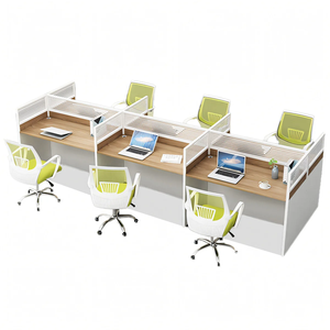 KALN Bureau Bureau Poste de travail cubique Mobilier moderne et élégant pour la maison, l'école, l'hôtel 2 4 6 8 Personnel Table de travail - Product Image 4