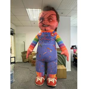 Costume de mascotte de poupée effrayante de personnages de dessin animé de film horrible Costume de mascotte de poupée gonflable <span class=keywords><strong>Chucky</strong></span> pour le défilé d'événement - Product Image 1