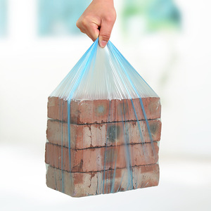 Medium Garbage Bags M Size Thickened Drawstring Disposable Household Kitchen Bathroom Trash Bags 100 Pack - Product Image 1