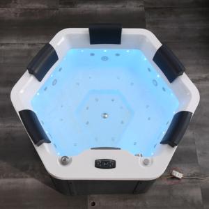 Bañera de Hidromasaje de Lujo para Exteriores, Bañera Acrílica Independiente con Calefacción, con <span class=keywords><strong>Madera</strong></span>, 1.8M, ODM, OEM, <span class=keywords><strong>PRECIO</strong></span> DE FÁBRICA, PLAYA - Product Image 5