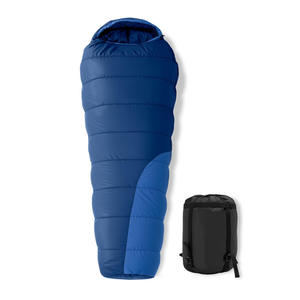 Saco de dormir Woqi Mummy para 3 estaciones, color azul real, ligero, transpirable, para senderismo, camping, unisex, tamaño estándar - Product Image 1